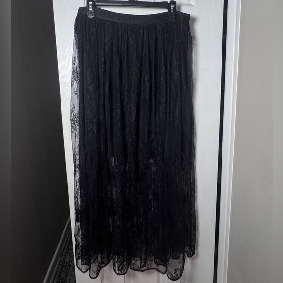 NWT Morrison Elegant Black Lace Long Skirt - Picture 5 of 7